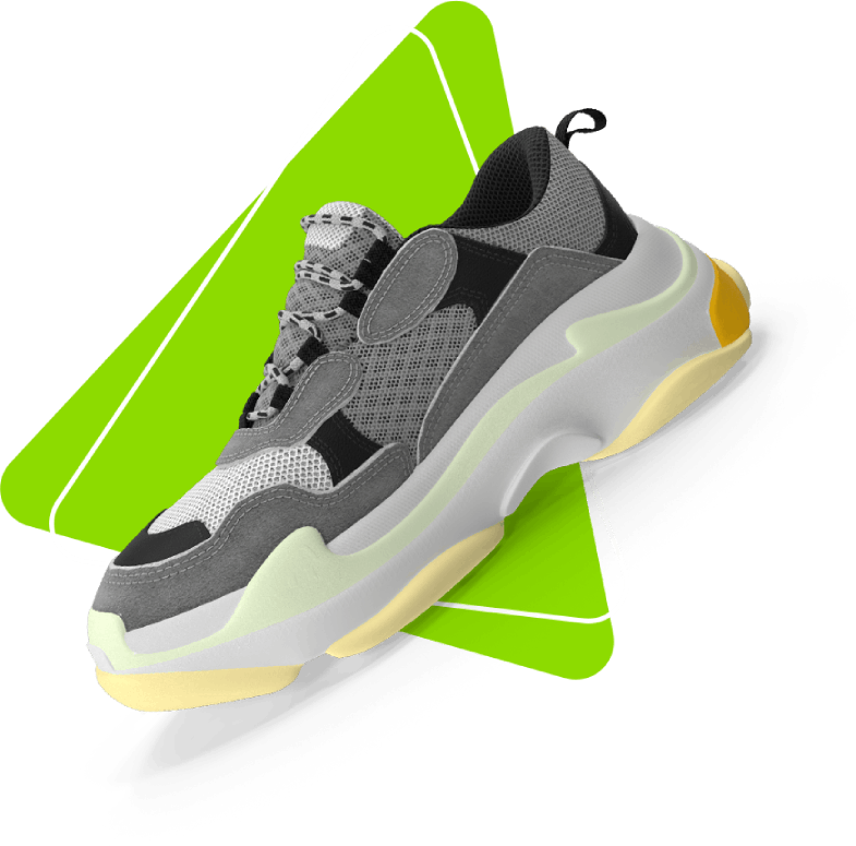 Chaussure sportive moderne grise